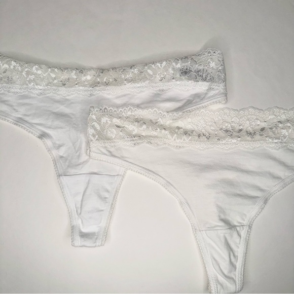 NWOT M&S EU 40 S/M PANTIE UNDERWEAR LINGERIE WHITE NEUTRAL - Picture 8 of 9